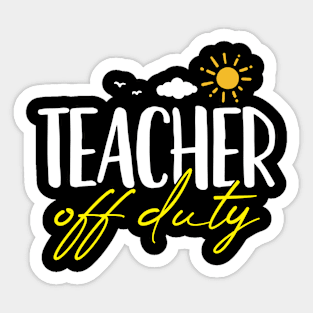 Teacher Last Day of School Summer Sticker